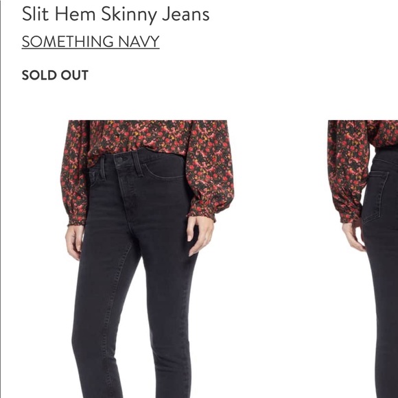 something navy jeans